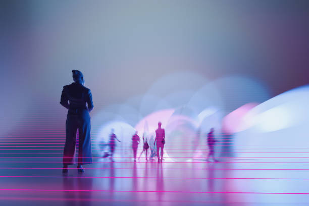 istock People silhouettes between abstract glass pieces 2001169941