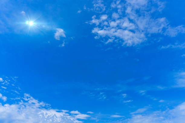 istock The flare of the sun and the refreshing blue sky 2001375845