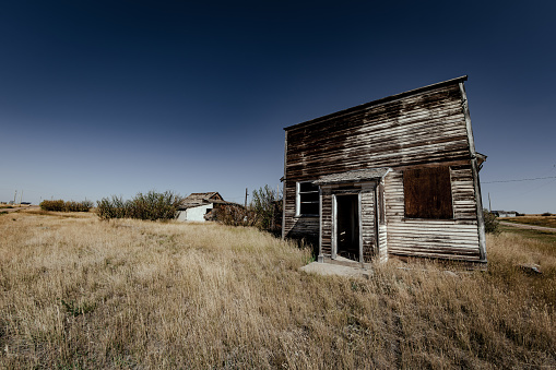 Long abandoned factory in the rural desert of Nevada.