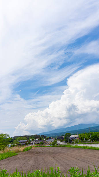 istock Summer sky mountain scenery and cumulonimbus 2001482900