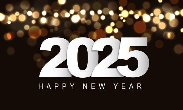 istock 2025 Happy New Year Background Design. Greeting Card, Banner, Poster. Vector Illustration. 2001536452