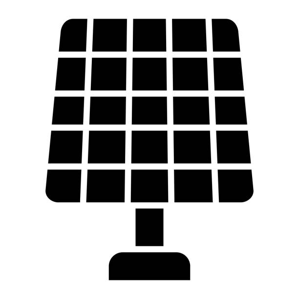 ilustraciones, imágenes clip art, dibujos animados e iconos de stock de solar panel icon - solarpanel