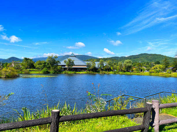 istock landscape of lake and blue sky 2001755413