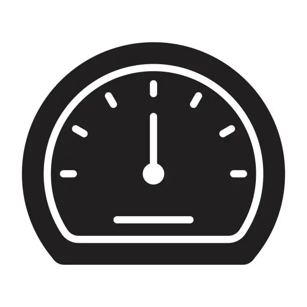Vector illustration of Speedometer icon.