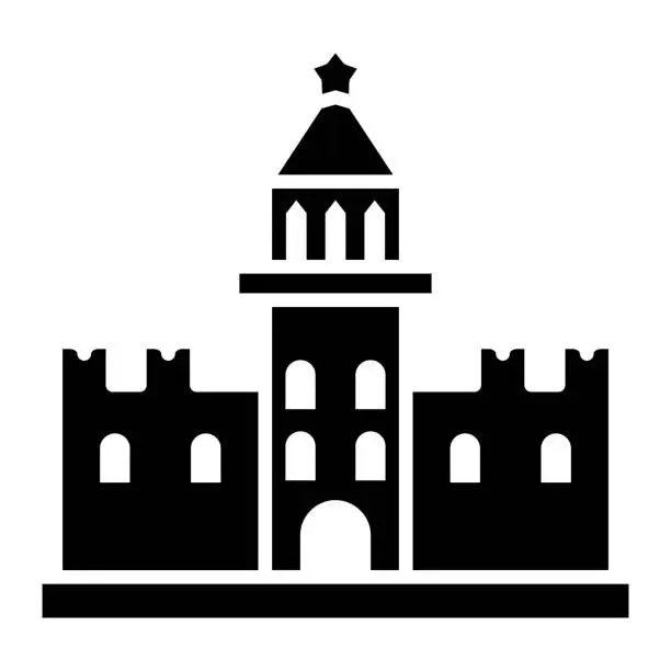 Vector illustration of Kremlin Icon