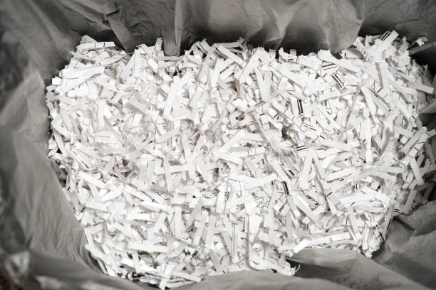 Paper waste for recycle in junkyard