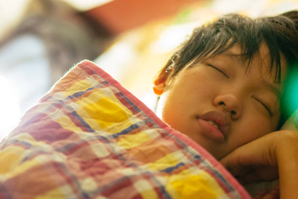 cute sleeping Thai woman