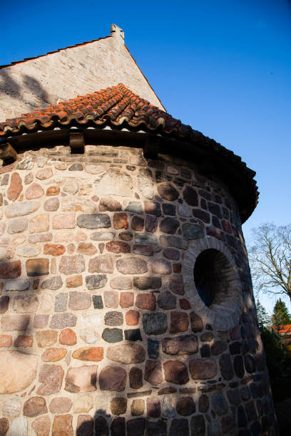 tveje merløse church - church romanesque denmark danish culture - fotografias e filmes do acervo