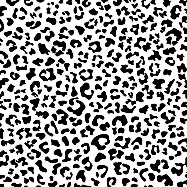 Vector illustration of Leopard print pattern animal seamless.
