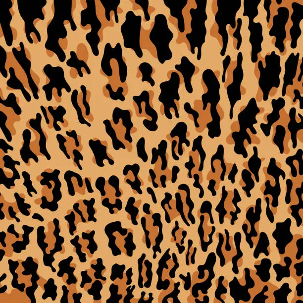 Vector illustration of Vector leopard print pattern seamless background and printing or home decorate and more.