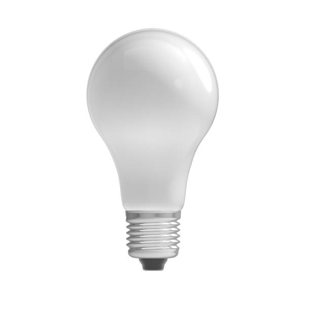 istock White light bulb on bright color background in pastel colors. Minimalist concept, bright idea concept, isolated lamp. 3d render illustration 2001954142