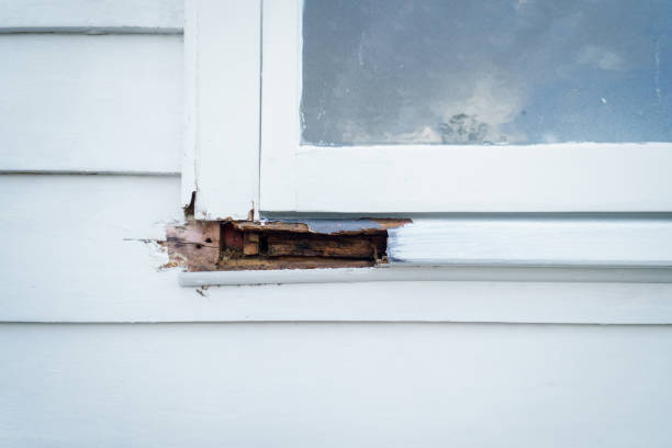 istock Rotten wooden window frame in an old house. 2001960909