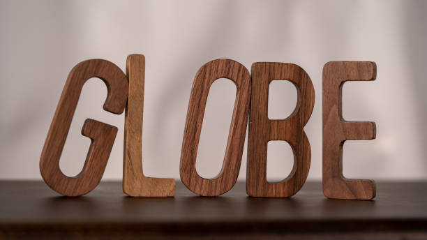 istock Wooden 3D Letters Spell 'Global' on Table 2001991339