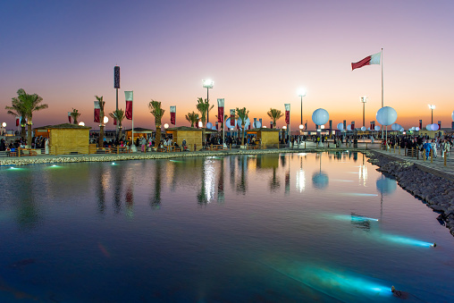 Doha, Qatar - December 14, 2023: Qatar National Day Celebration at Darb Al Saai Um Salal Doha