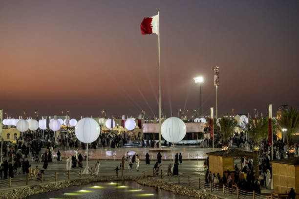 Doha, Qatar - December 14, 2023: Qatar National Day Celebration at Darb Al Saai Um Salal Doha