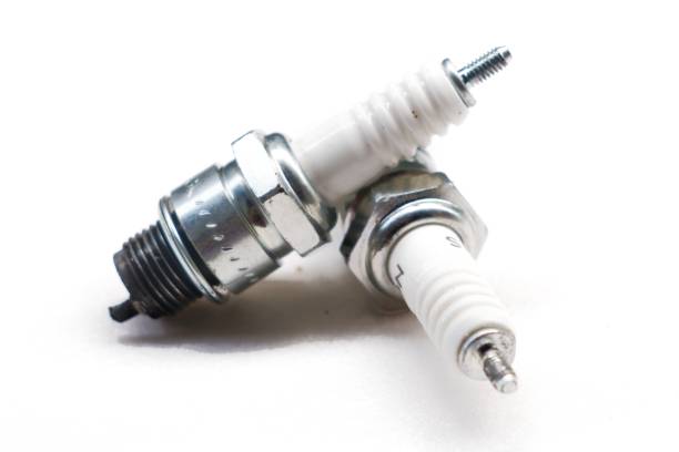 istock Car spark plug on isolated white background with clipping path. 2002058241