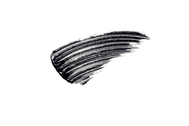 istock swatch, mascara brushstroke smear isolated on white background 2002061266