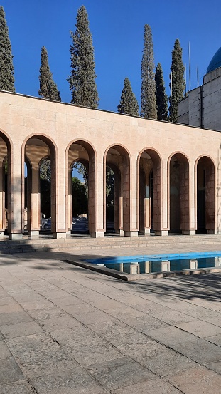 The Tomb of Saadi, commonly known as Saadieh (Persian: سعدیه), is a tomb and mausoleum dedicated to the Persian poet Saadi in the Iranian city of Shiraz. Saadi was buried at the end of his life at a Khanqah at the current location. In the 13th century a tomb built for Saadi by Shams al-Din Juvayni, the vizir of Abaqa Khan.