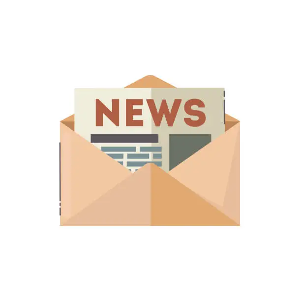 Vector illustration of News letter icon clipart avatar logotype isolated vector illustration