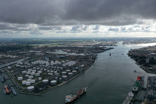 Industrial zone and energy power plant Rotterdam, Netherlands