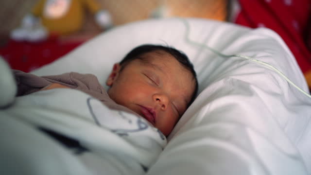 newborn Turkish baby sleeping