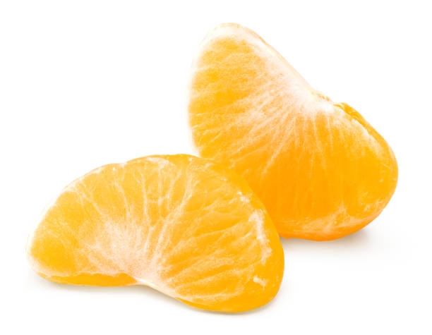 istock Tangerine or clementine or mandarin slice isolated on white background. clipping path 2002278314