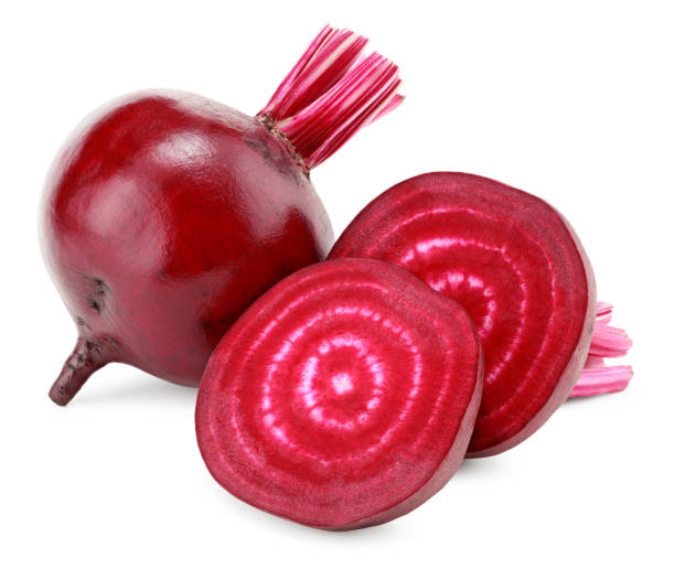 istock beetroot with pieces of beetroot isolated on white background. clipping path 2002279875