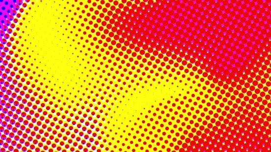 Abstract colorful halftone. Computer generated 3d render