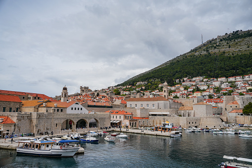 Boat in oldtown of Dubrovnik