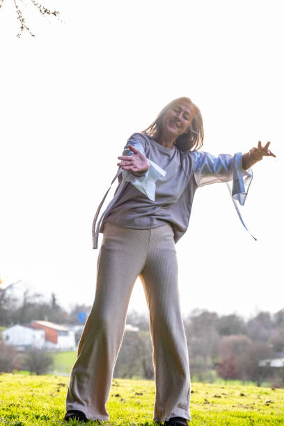 istock A middle-aged woman practising neurodance. 2002312027