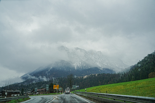 Rainy Road in Austria