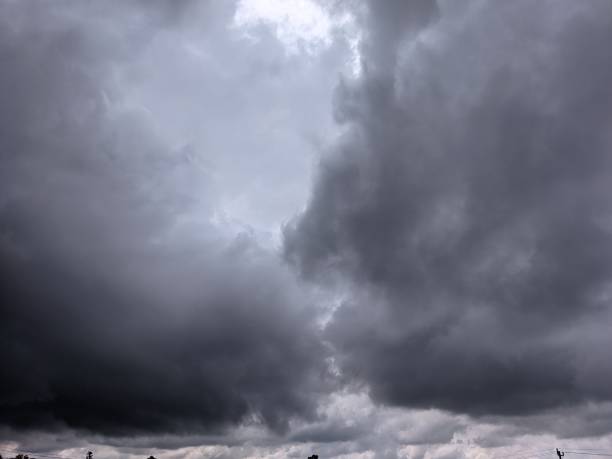 istock Scenic landscape of dramatic cloudy grey sky 2002323652
