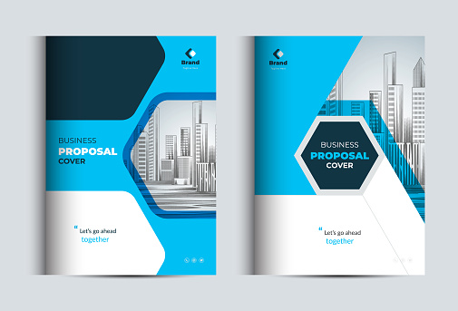 Corporate Business Proposal Catalog Cover Design Template Concept adept for Multipurpose Projects