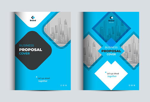 Corporate Business Proposal Catalog Cover Design Template Concept adept for Multipurpose Projects