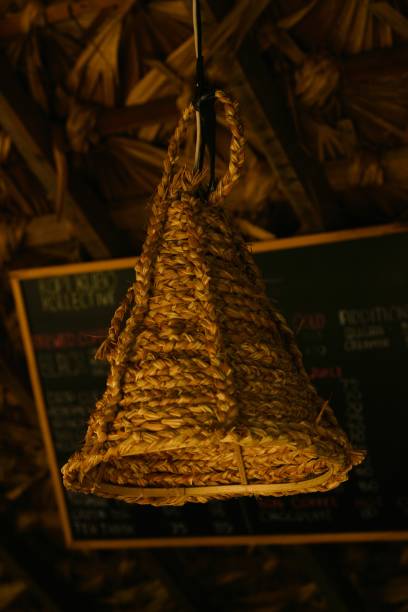 Cool Lamp Beautiful lamp made in ratan wood zambales province stock pictures, royalty-free photos & images