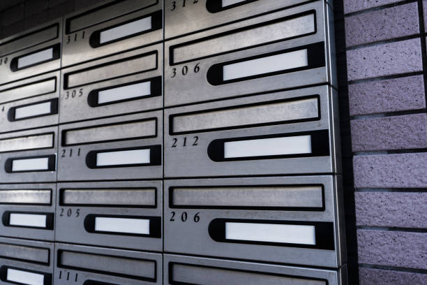 istock Stainless steel mailbox in an apartment building 2002413802