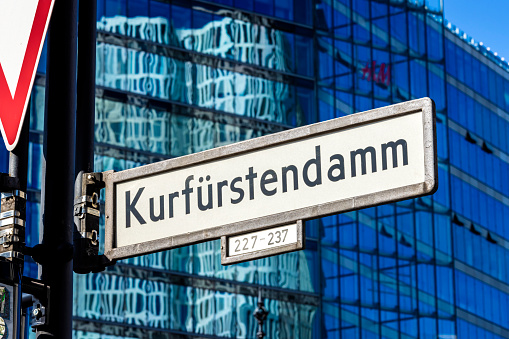 Street sign Kurfürstendamm