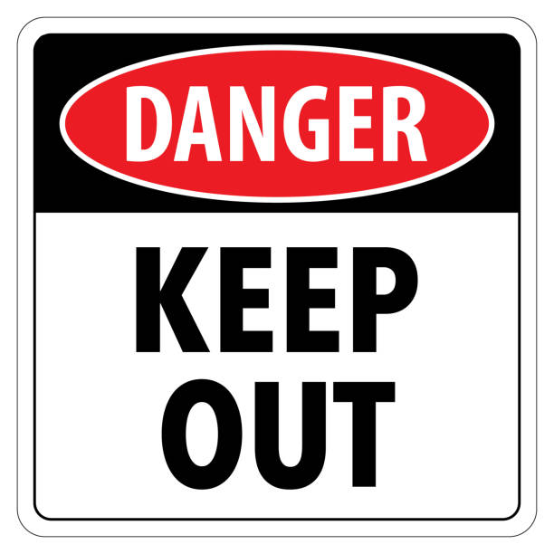 Keep Out Triangle Sign 320+ Entry Prohibited Sign Do Not Enter Keep Out Stock Photos, Pictures ...