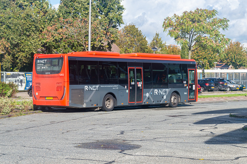 Rotterdam, Nederland - October 22, 2023: R-Net Rotterdam city bus.