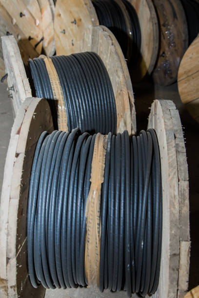 istock Cross section of high-voltage cable High quality photo 2002668617