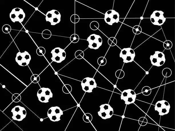 Vector illustration of Football geometry