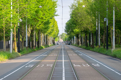 Empty Street At The Middenweg At Amsterdam The Netherlands 18-5-2023