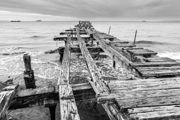 istock Nice view from Punta Arenas to the Strait of Magellan. 2002698496