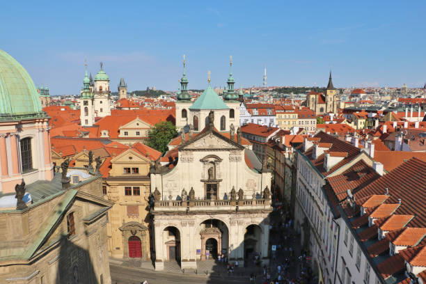 istock Panorama View of Prague Skyline 2002699047