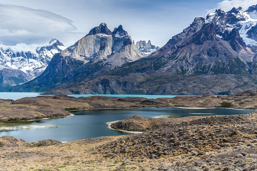 View of Torres Del Paine National Park, Chile.