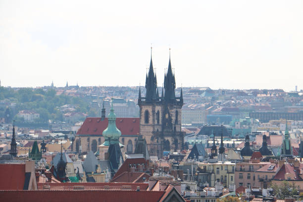 istock Panorama View of Prague Skyline 2002708664