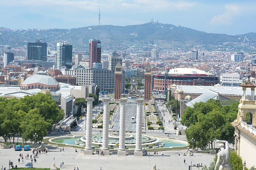 panoramic view of Barcelona