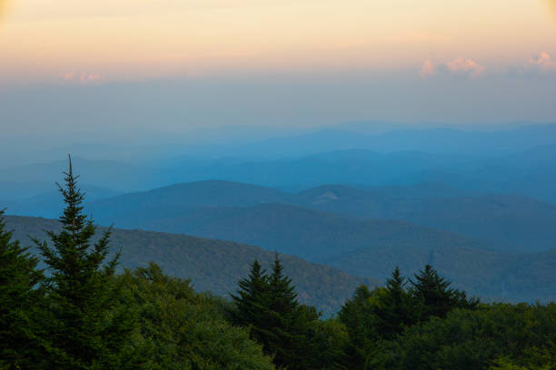Sunset views in the Appalachian Mountains