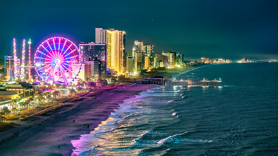 Myrtle Beach Boardwalk South Carolina View