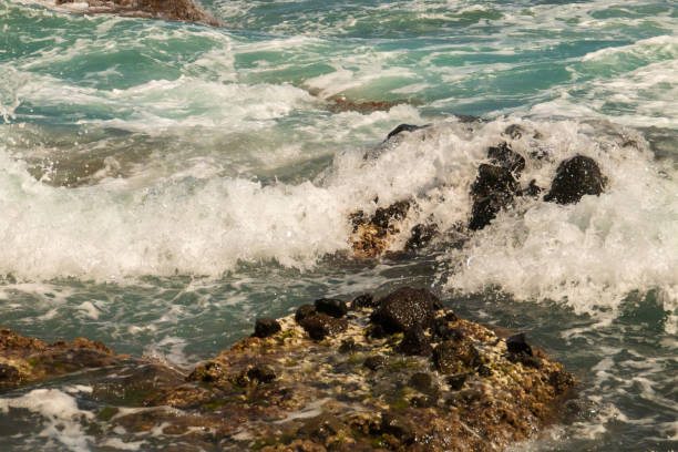 Mediterranean Sea in Los Amarillos cove in Nijar, Almeria, Spain.